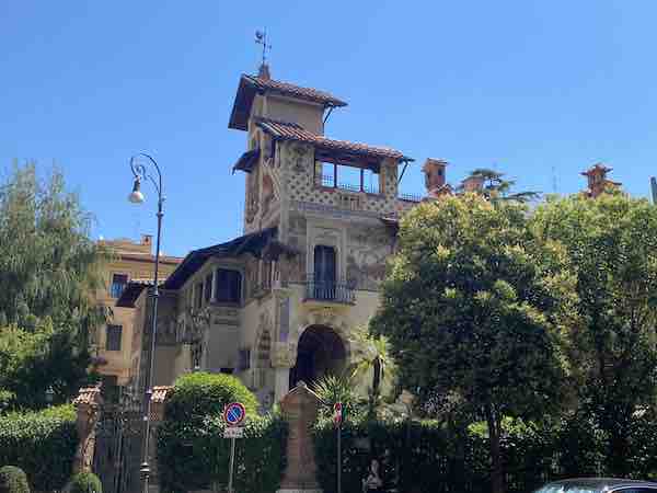 Faity tale houses in Coppede district Rome