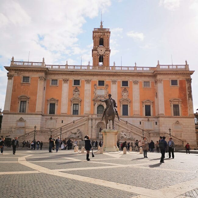 Piazza del Campidoglio and Marcus Aurelius statue