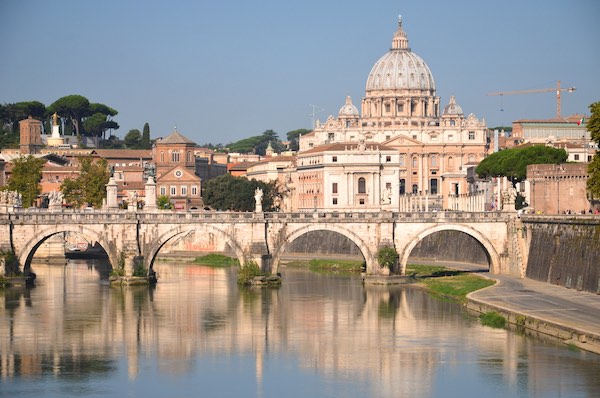 View of Vatican City from the River Tiber