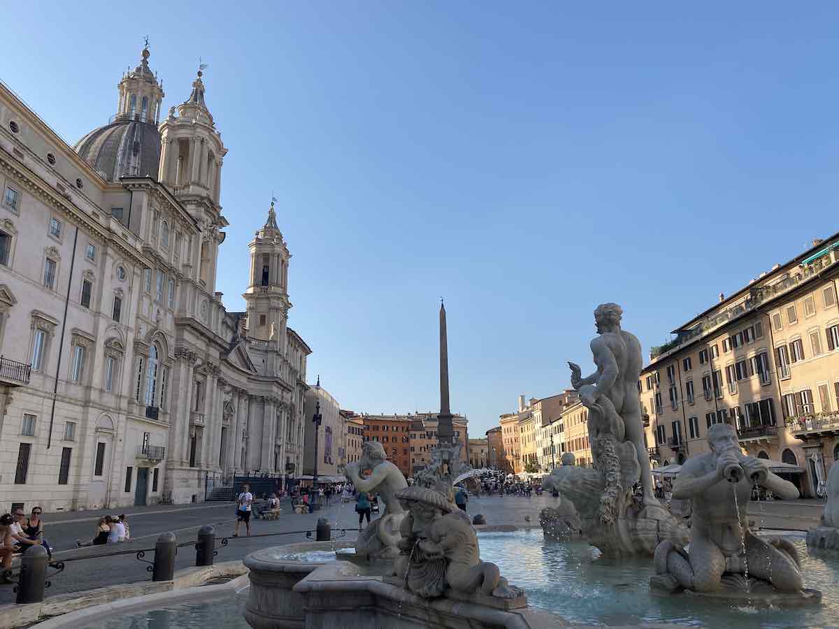 Piazza Navona Rome in summer