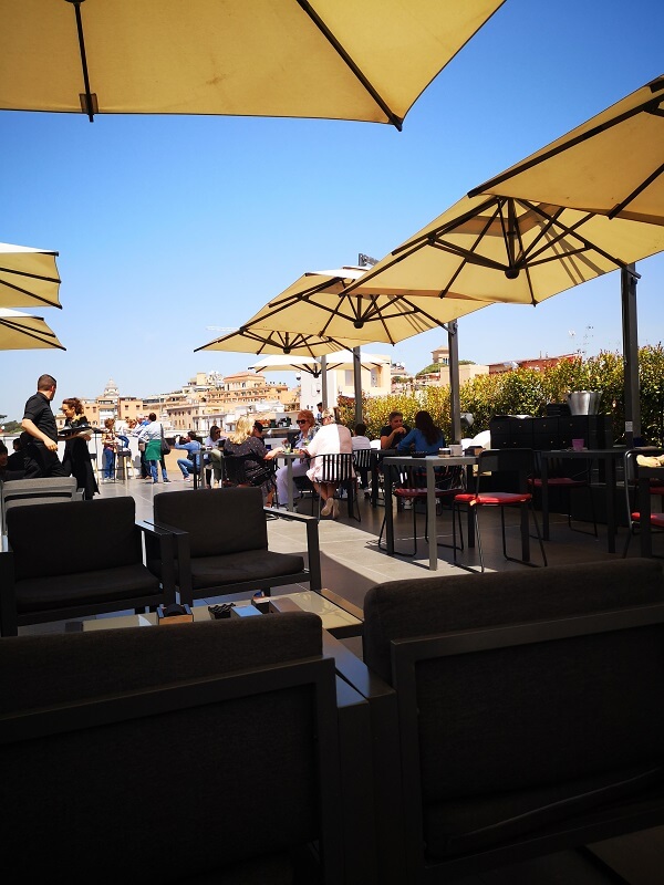 Rooftop Bar in Rome La Rinascente shopping mall