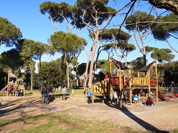 Rome playground Villa Borghese Gardens