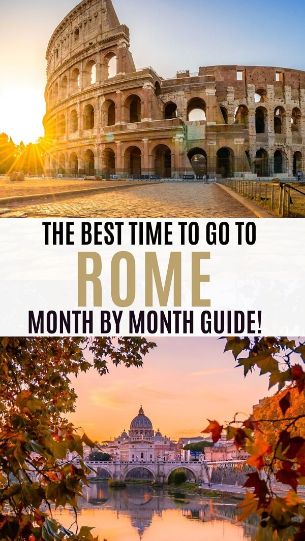 best time to visit rome for weather