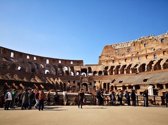 Colosseum arena and seating