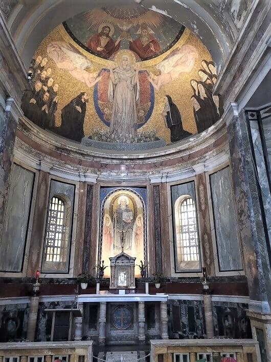 Santa Prassede Rome: mosaics in the apse of the basilica