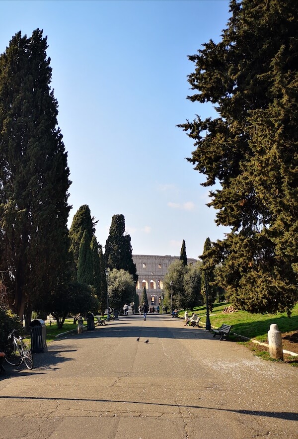 Colle Oppio park Rome city center