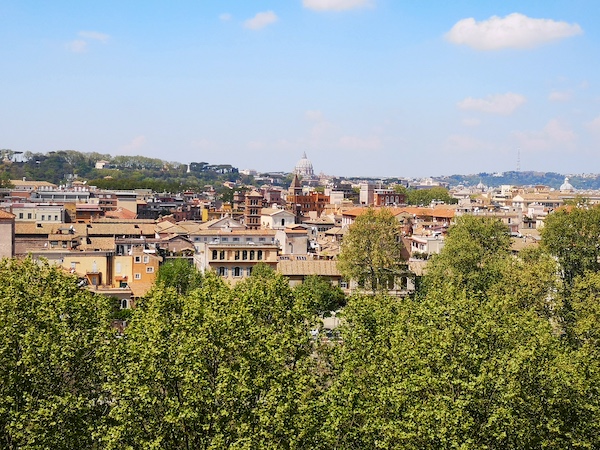 view from Aventine Hill terrace