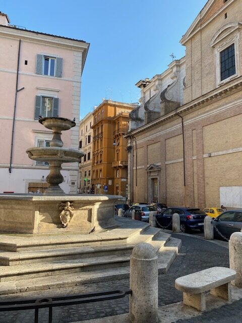 Fountain in Piazza della Madonna dei Monti Rome