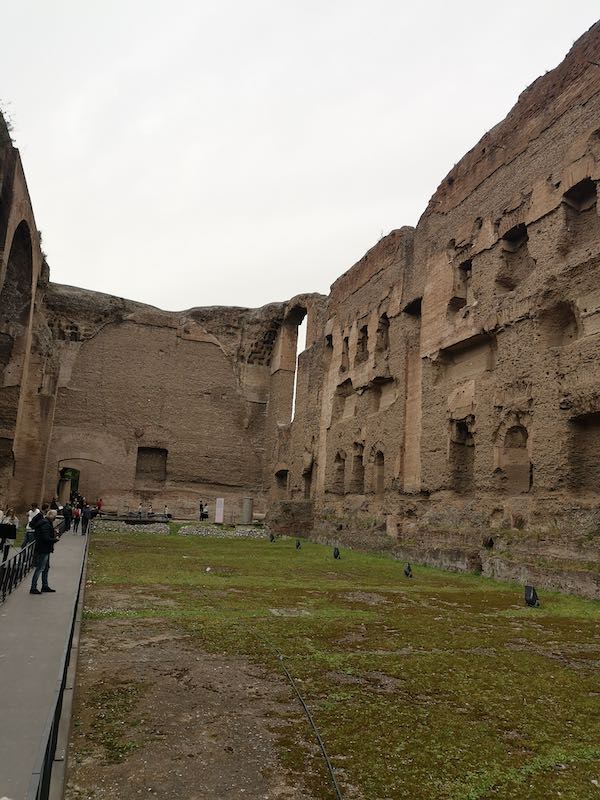 Inside of Caracalla's Baths in Rome