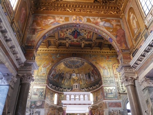 Mosaic in Rome Santa Maria in Trastevere