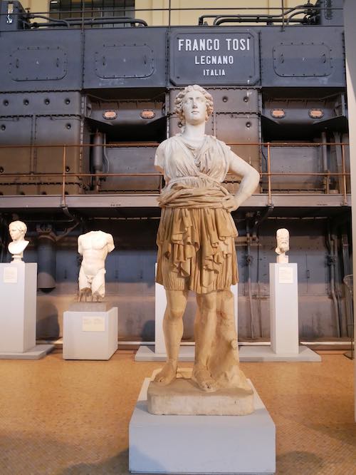 Ancient Roman statue in Centrale Montemartini Museum, Rome