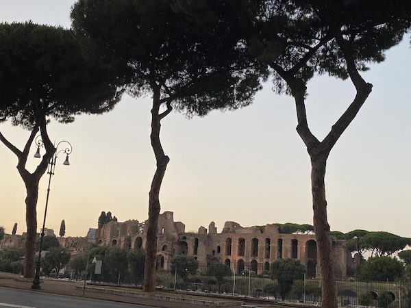 Sunset on Rome Circus Maximus