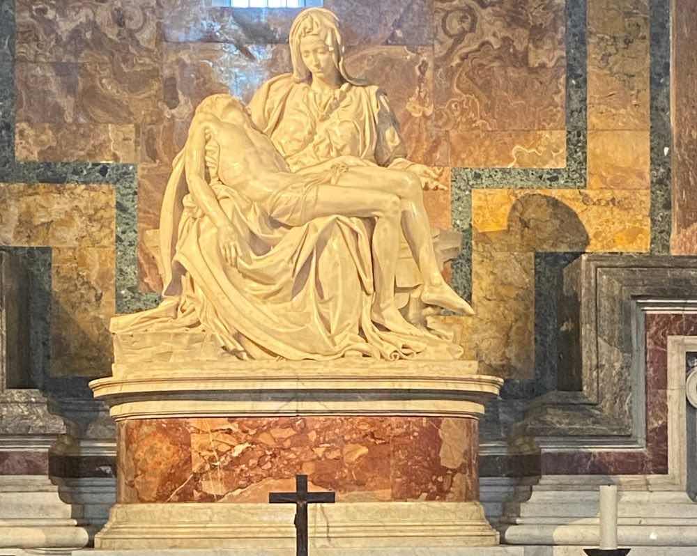 Michelangelo Pieta statue in Rome