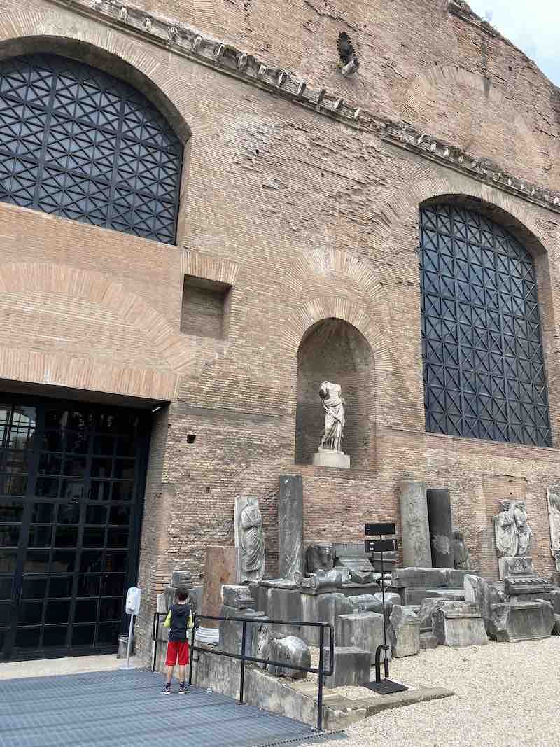 Entrance to the main thermal area of the Baths of Diocletian in Rome