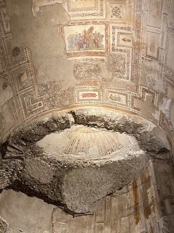 Ceiling frescoes in Nero's Domus Aurea in Rome