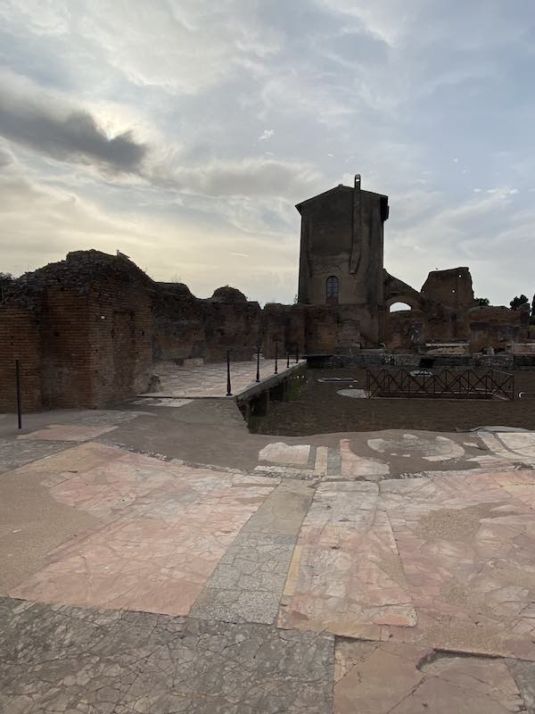 Elaborate floors in the Emperors' Palace on the palatine Hill Rome