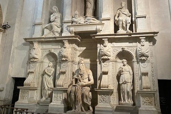 Tomb of Julius II with Moses by Michelangelo in Rome