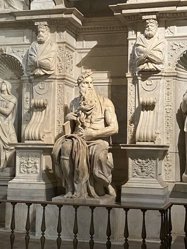 Statue of Moses by Michelangelo in San Pietro in Vincoli church, Rome