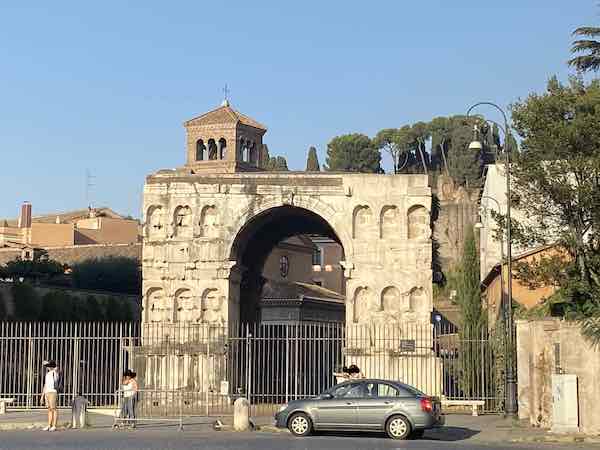 The arch dedicated to the Rome God Janus, in Rome City center