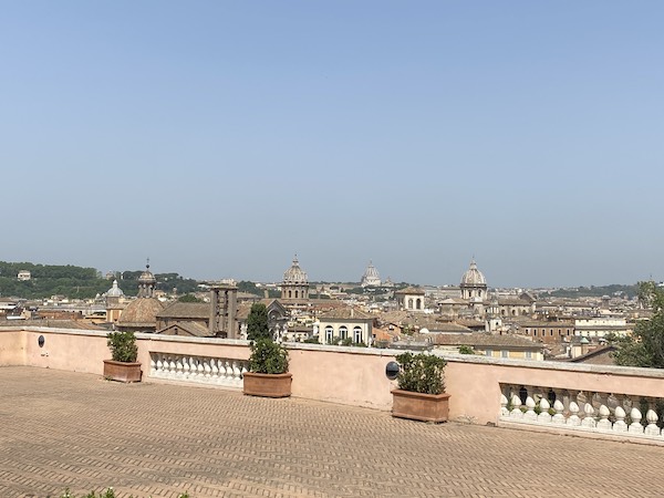 View of central Rome from Terrazza Caffarelli 