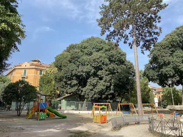 Children Playground in Villa Paganini in Rome
