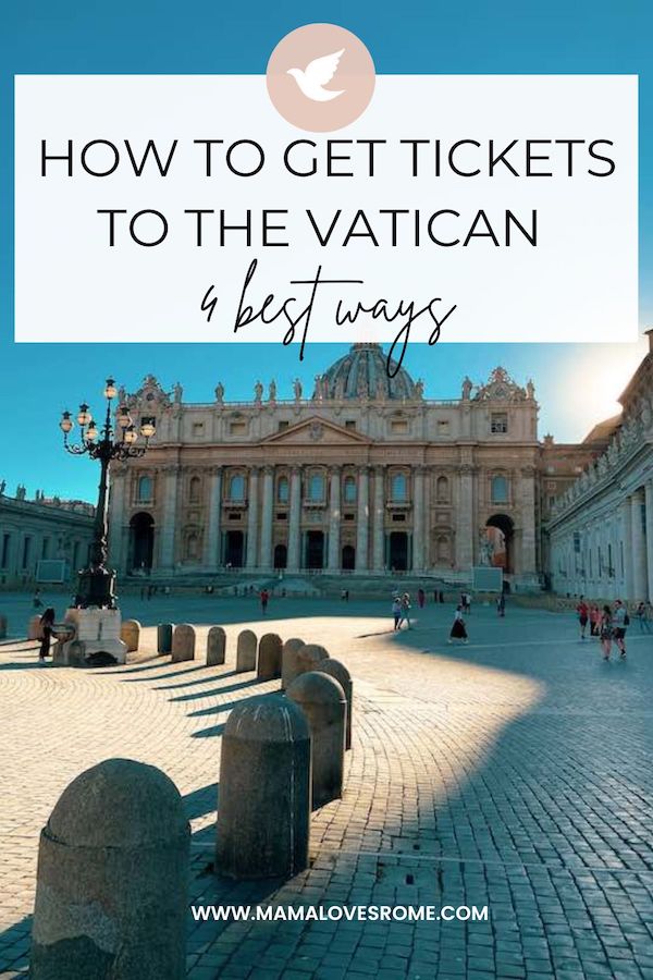 Image of St Peter's at the Vatican with text: how to get tickets to the Vatican, four best ways 