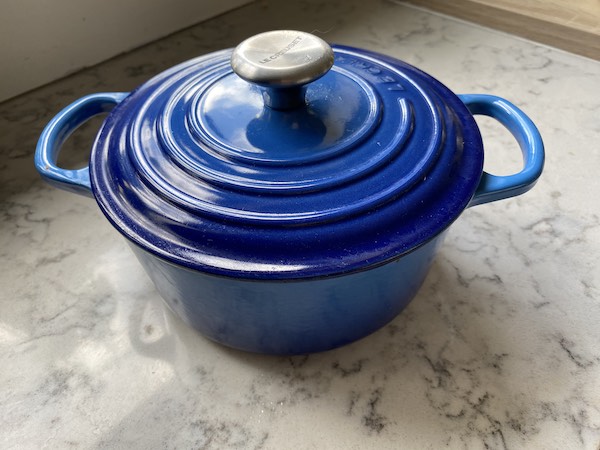 This is the small Le Creuset pot I use for making pasta for one or two people at home