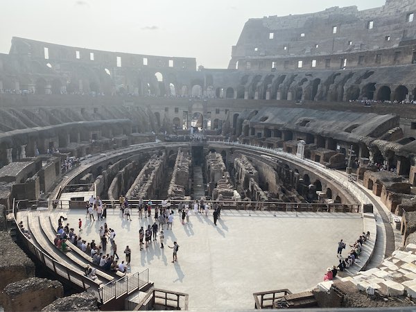 View of the Colosseum arena 
